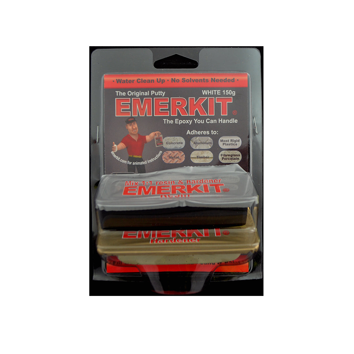 Emerkit Pool Putty 150g - Fixes Leaks In Pools - Sets Underwater Emerkit Pool Putty 150g - Fixes Leaks In Pools - Sets Underwater